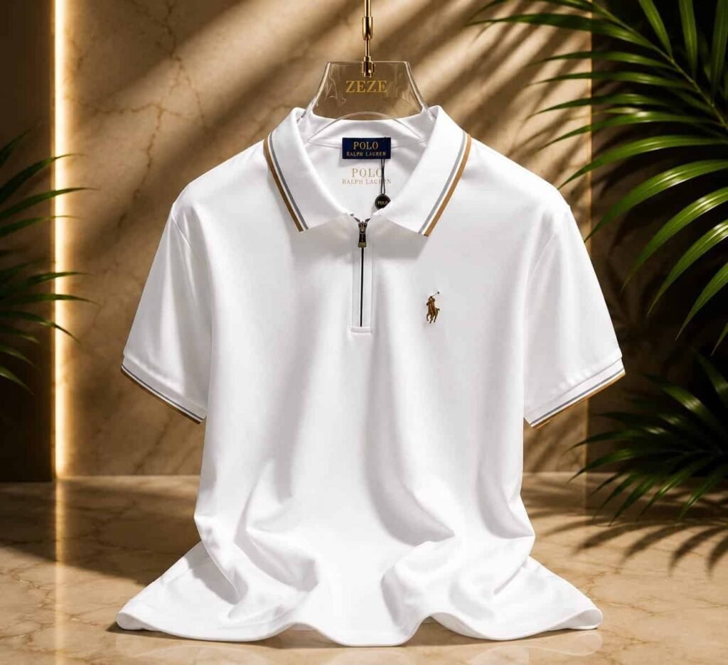 Cheap Polo Zipper T-shirt